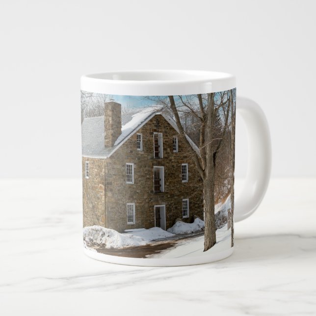 Mill - Cooper grist mill Large Coffee Mug (Front Right)