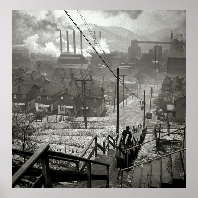 MILL DISTRICT of 1940 PITTSBURGH Poster (Front)