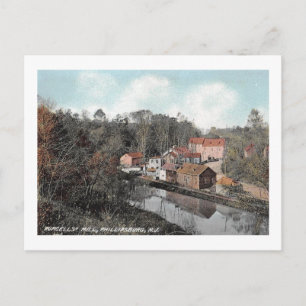 Mill, Morris Canal, Phillipsburg NJ Vintage Postcard