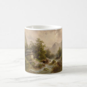 Mill on a Mountain Stream (by Albert Rieger) Coffee Mug