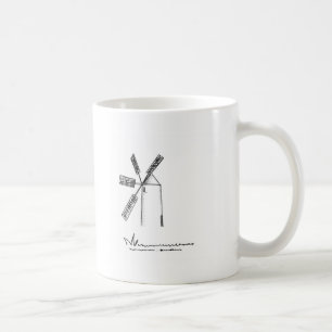 mill on white background coffee mug