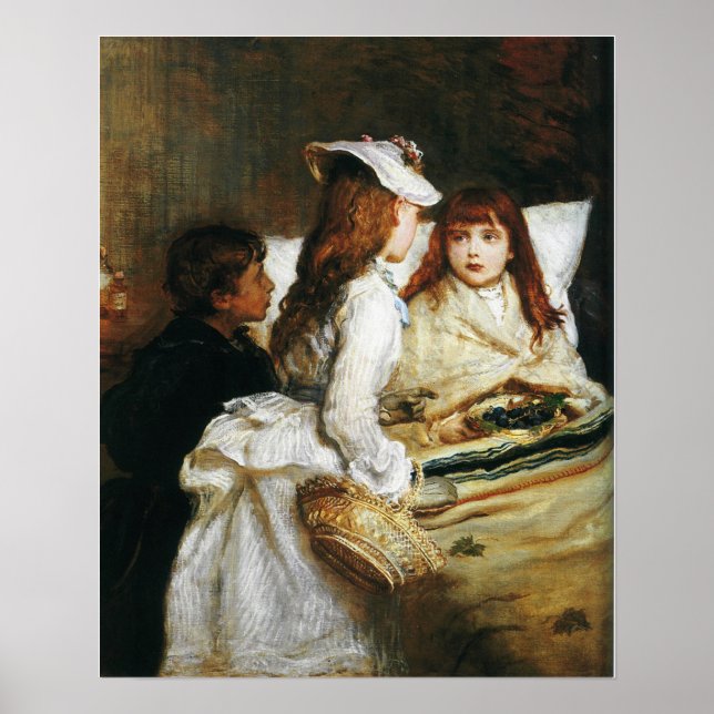 Millais - Getting Better 1876 Poster (Front)