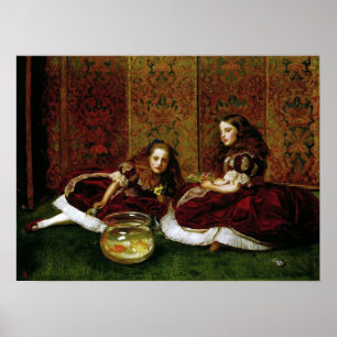 Millais - Leisure Hours 1864 Poster