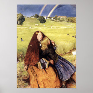 Millais - The Blind Girl 1856 Poster