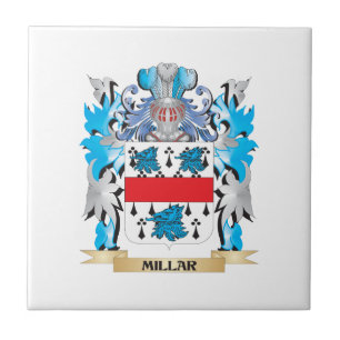 Millar Coat of Arms - Family Crest Ceramic Tile