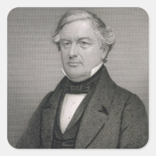 Millard Fillmore, engraved by Thomas B. Welch (181 Square Sticker