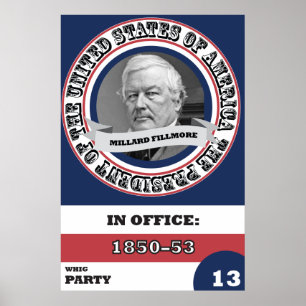 Millard Fillmore Presidential History Poster