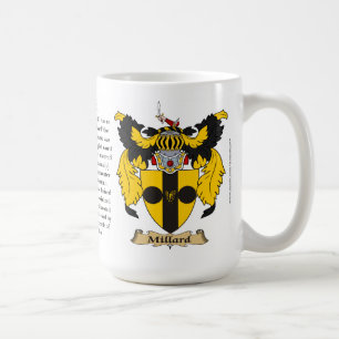 Millard, the Origin, the Meaning and the Crest Coffee Mug
