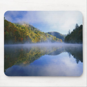 Millcreek Lake and autumn colours at sunrise, Mouse Pad