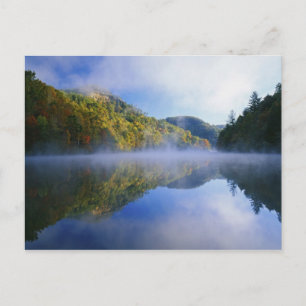 Millcreek Lake and autumn colours at sunrise, Postcard