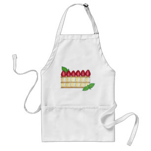 Mille Feuille French Food Puff Pastry Raspberries Standard Apron