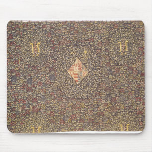 Mille fleurs with the coat of arms of mouse pad