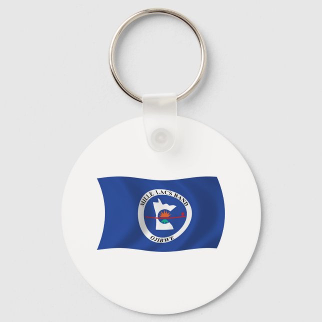 Mille Lacs Band Reservation Flag Keychain (Front)