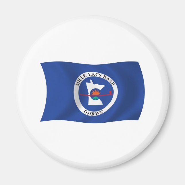Mille Lacs Band Reservation Flag Magnet (Front)