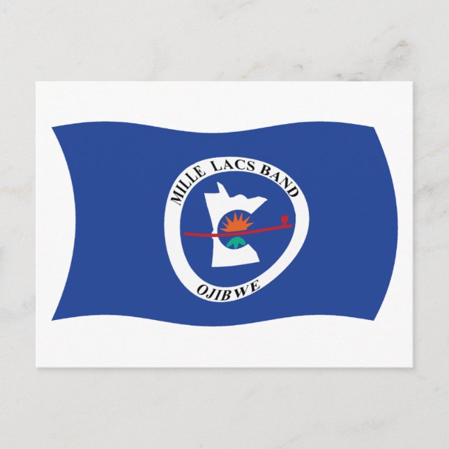 Mille Lacs Band Reservation Flag Postcard (Front)