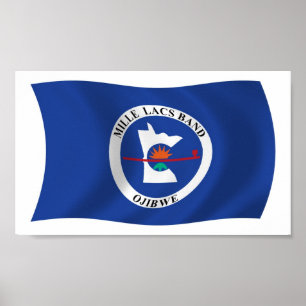 Mille Lacs Band Reservation Flag Poster Print