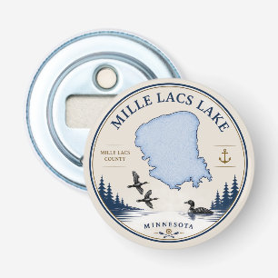 Mille Lacs Lake, MN Cabin/Lake Home Decor & Gifts Bottle Opener