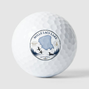 Mille Lacs Lake, MN Cabin/Lake Home Decor & Gifts Golf Balls