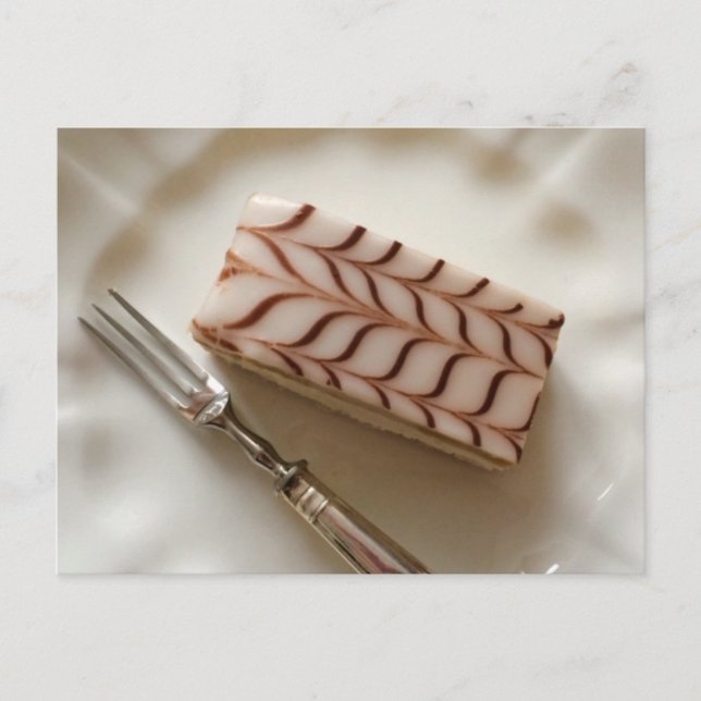 Millefeuille Cream Slice Postcard (Front)