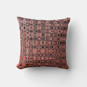 Millefiori Zigzag Boho Salmon Pink Peach Cushion