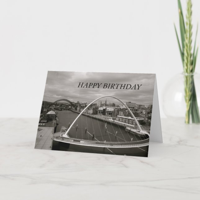 Millenium Bridge HAPPY BIRTHDAY Card (Front)
