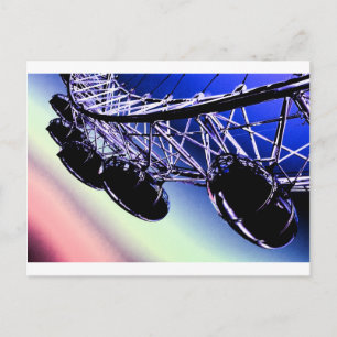 millenium wheel  London digital art Postcard