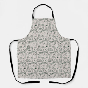 Millennial Dad Doodle Banner Father's Day Gift Apron