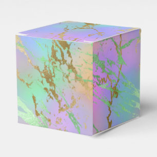 Millennial Marble Playful Rainbow Pastel Ombre Favour Box