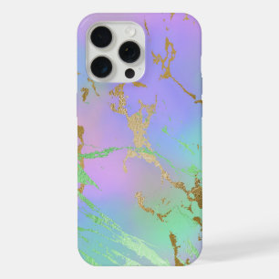 Millennial Marble   Playful Rainbow Pastel Ombre iPhone 15 Pro Max Case