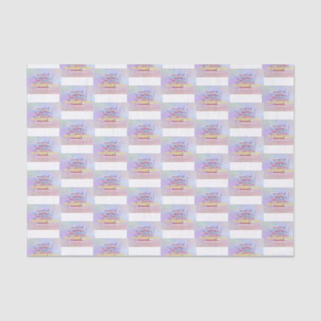 Millennial Phrases - Word Swag - Generation Y Tissue Paper (Front)
