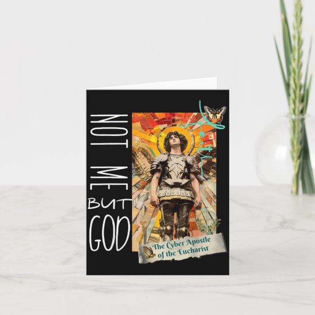 Millennial Saint The Eucharist Not Me God  Card (Front)