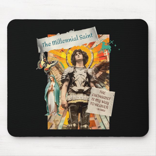 Millennial Saint The Eucharist Way To Heaven  Mouse Pad (Front)