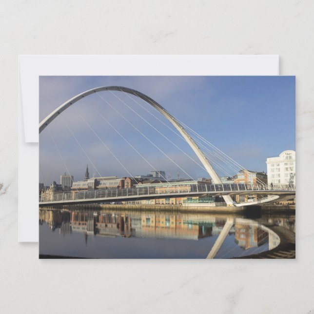 Millennium Bridge, Gateshead, Uk Holiday Card (Front)