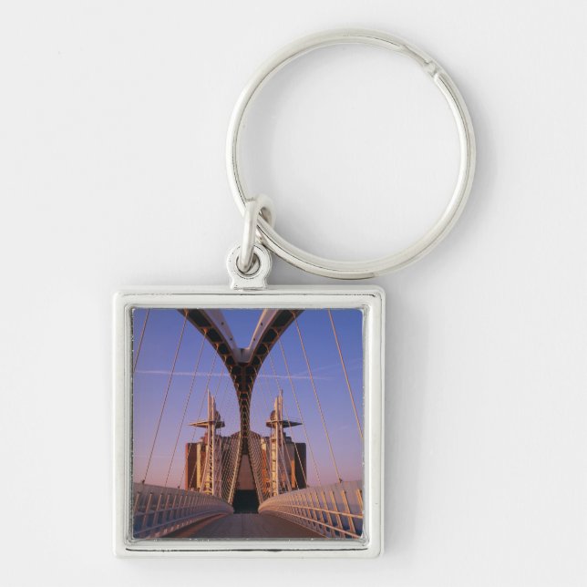 Millennium Bridge, Lowry Centre, Salford Key Ring (Front)