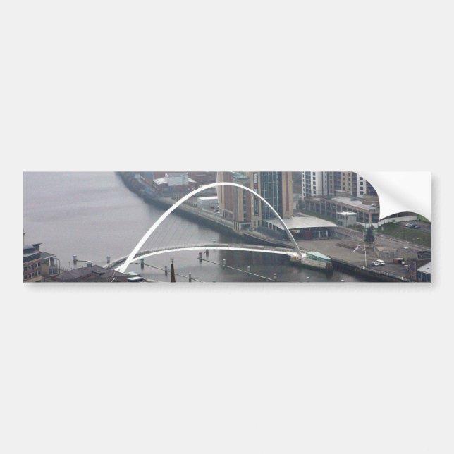 Millennium Bridge Newcastle upon Tyne Bumper Sticker (Front)