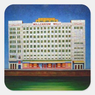 Millennium Mills Square Sticker