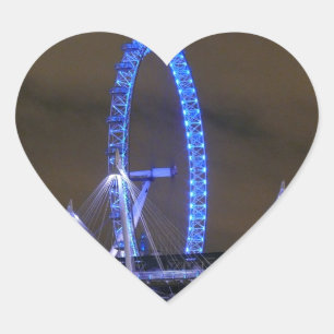 Millennium Wheel London Heart Sticker