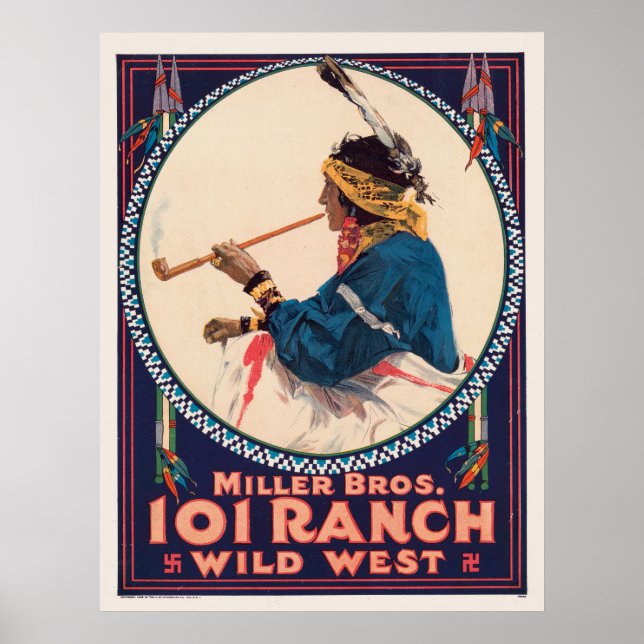 Miller Bros. 101 Ranch, Wild West Circus Poster (Front)