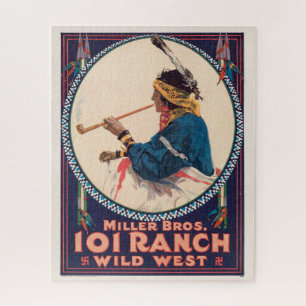 Miller Bros. 101 Ranch, Wild West Circus Poster Jigsaw Puzzle