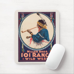 Miller Bros. 101 Ranch, Wild West Circus Poster Mouse Pad