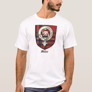 Miller Clan Crest Badge Tartan T-Shirt