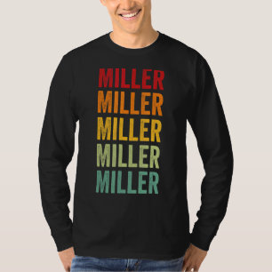 Miller County Missouri Rainbow Text Design T-Shirt