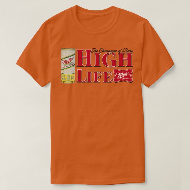 Miller High Life Beer design T-Shirt (Design Front)