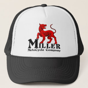 Miller Motocycle Logo on a trucker Hat
