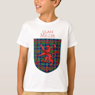 Miller Tartan Scottish Plaid Lion Rampant T-Shirt