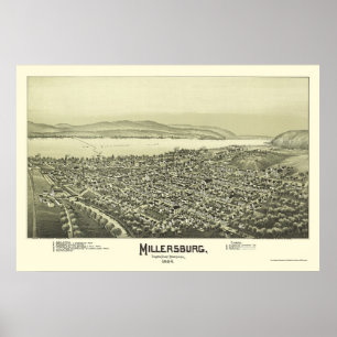 Millersburg, PA Panoramic Map - 1894 Poster