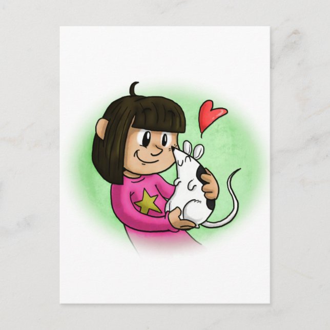 Millie and Cupcake Postcard (Front)