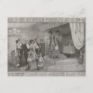 Millie Christine / The Two Headed Lady Postcard