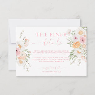 Millie Floral Baby Shower Details Card