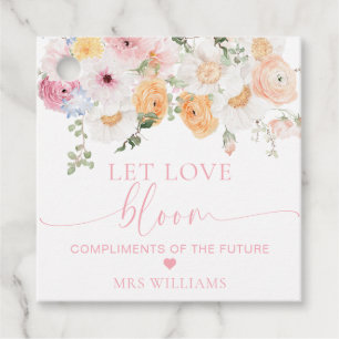Millie Floral Let Love Bloom Favour Favour Tags